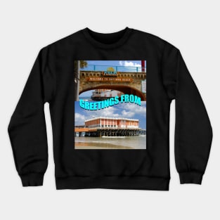 Daytona Beach Florida custom postcard A Crewneck Sweatshirt